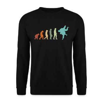 JUDO EVOLUTION JUDO Judoka JUDO Kampfsport Vintage - Unisex Pullover - Schwarz - Vorne - Alina (178cm) & Michal (187cm)