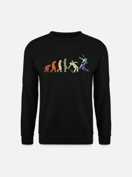 Joueur de volant de badminton EVOLUTION vintage - Sweat-shirt Unisexe - noir