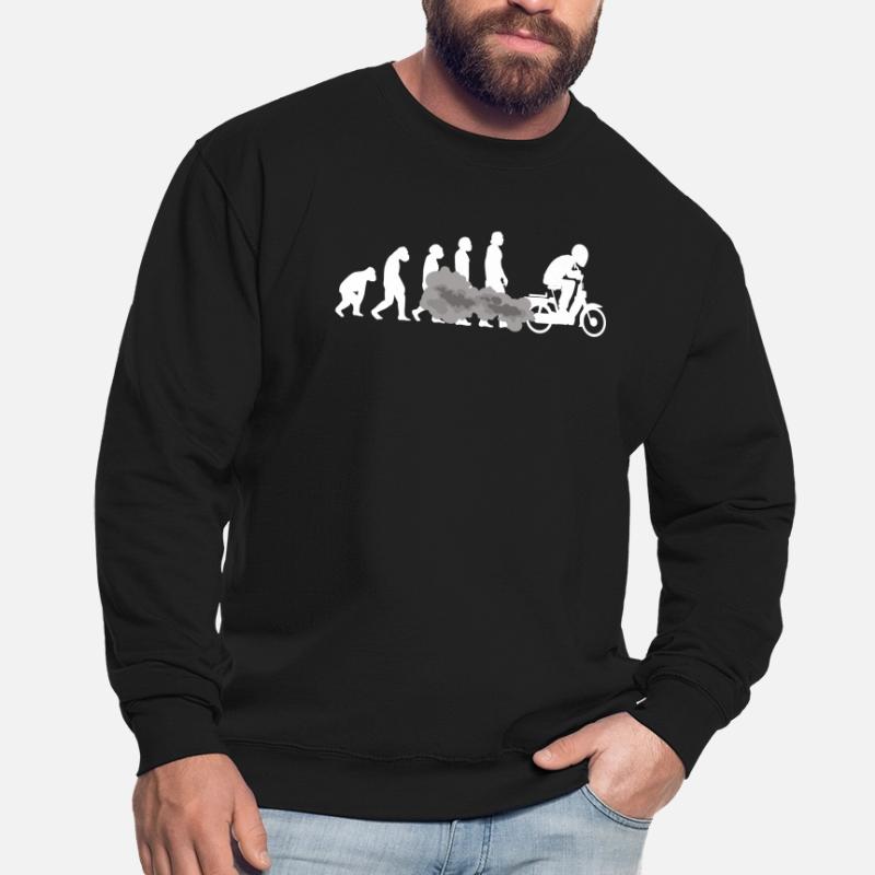 Moped scooter EVOLUTION moped moped driver tshirt Unisex Sweatshirt
