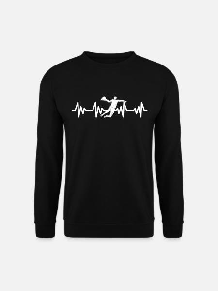 Herzschlag Handball Handballer Handballspieler - Unisex Pullover - Schwarz