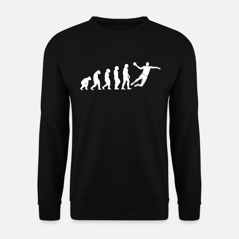 Handball Evolution Handballer Handballspieler - Unisex Pullover - Schwarz