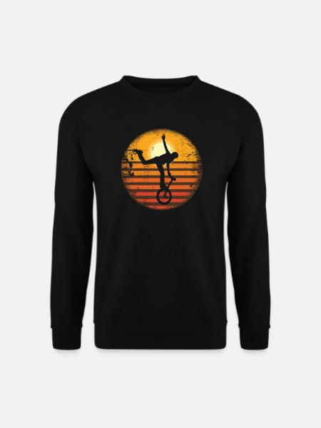 Einrad Einradfahrer Einradfahrrad Zirkus stunt - Unisex Pullover - Schwarz