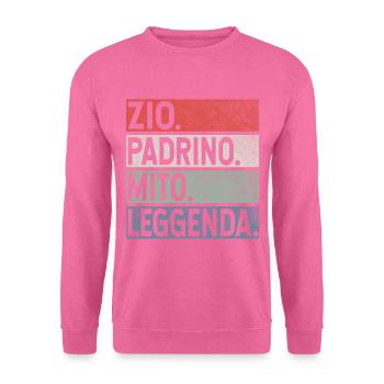 Zio Padrino Mito Leggenda | Regalo per i padrini - Unisex Pullover - Pink - Vorne