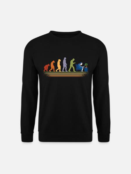 Bonsaibaum Pflanzen Bonsai-Baum Evolution Vintage - Unisex Pullover - Schwarz
