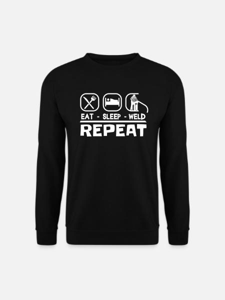 Welding SLEEP WELD Mechanic Welding - Unisex Sweatshirt - black