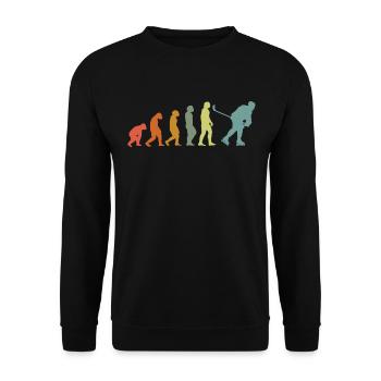 Patinage de hockey de hockey sur glace - Sweat-shirt Unisexe - noir - Devant - Alina (178cm) & Michal (187cm)