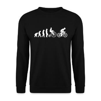 Cyclocross Bike Rennrad MTB Mountainbike - Unisex Pullover - Schwarz - Vorne - Alina (178cm) & Michal (187cm)