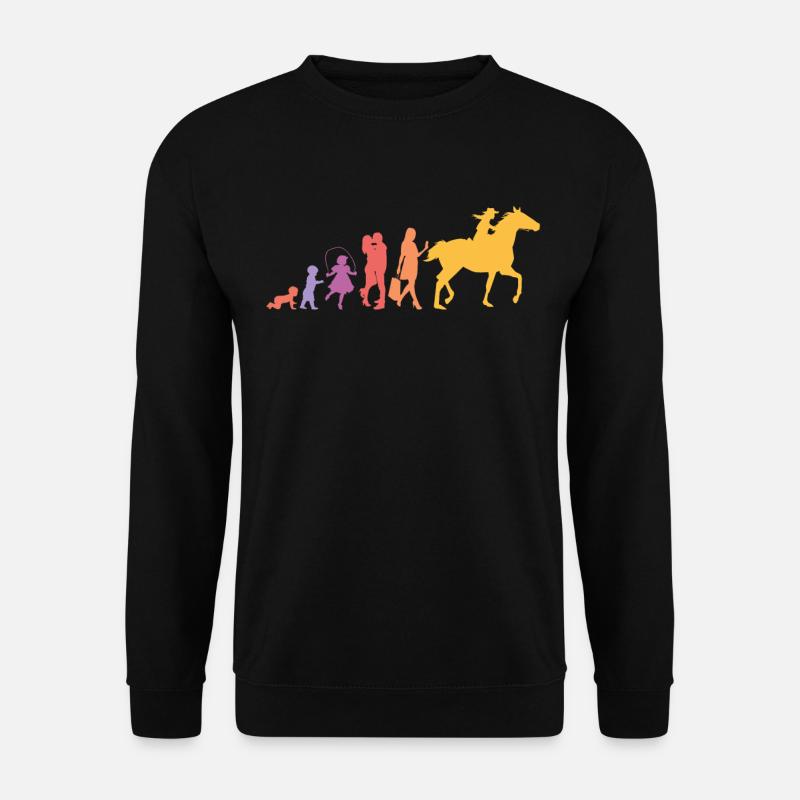 Westernreiten Frauen Pferde Mädchen Pferd Western - Unisex Pullover - Schwarz