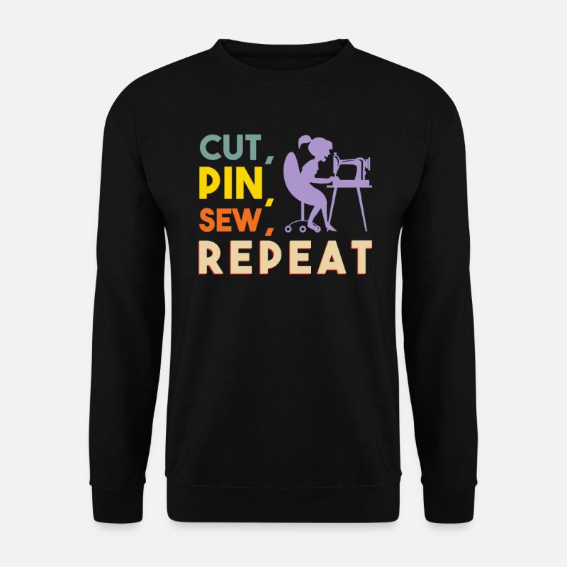 Nähen Näherin Nähmaschine Handarbeit Nähen - Unisex Pullover - Schwarz