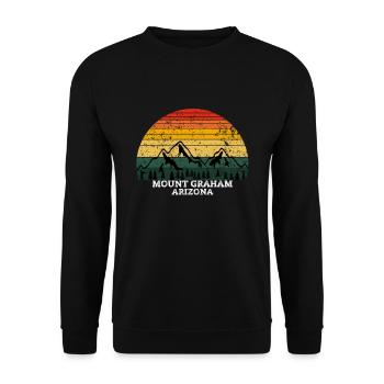 Mount Graham Arizona - Unisex Pullover - Schwarz - Vorne - Alina (178cm) & Michal (187cm)