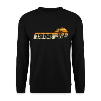 Quad-Biker né en 1988 Anniversaire 4x4 Quad-Bike - Sweat-shirt Unisexe - noir - Devant - Alina (178cm) & Michal (187cm)