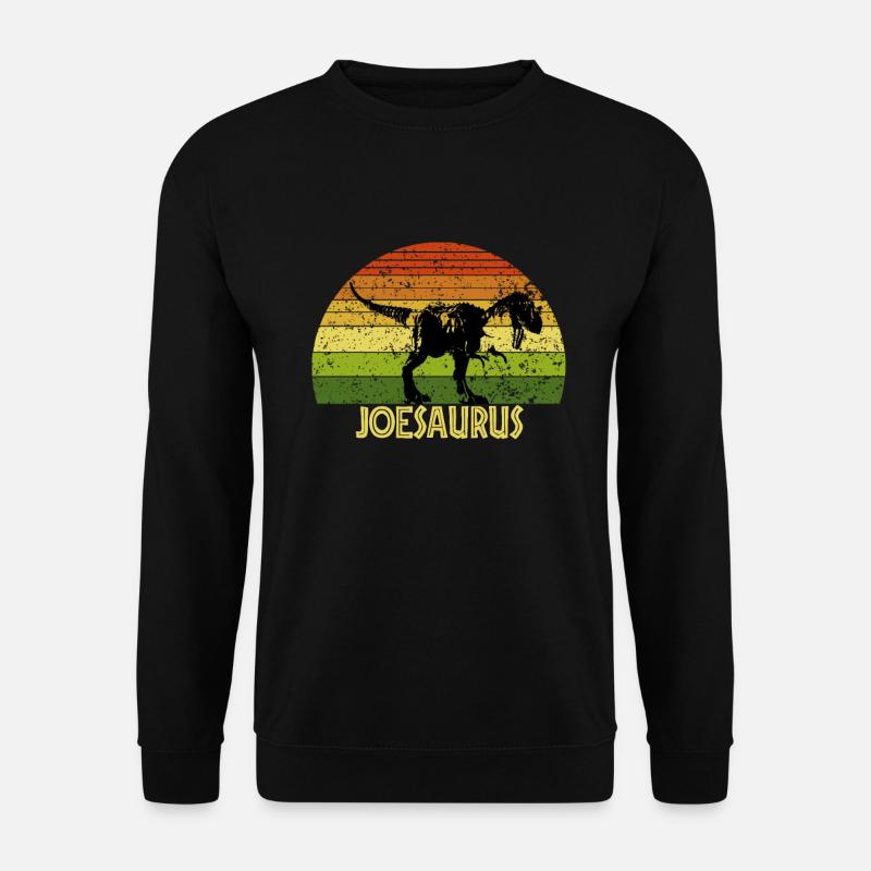 Joesaurus Joe saurus dinosaur - Unisex Sweatshirt - black