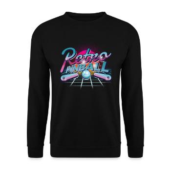 Pinball Pinball Machine Arcade Retro Slot Machine - Unisex Sweatshirt - black - Front - Alina (178cm) & Michal (187cm)