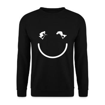 Tretroller Stuntscooter Skaterrampe Tretroller - Unisex Pullover - Schwarz - Vorne - Alina (178cm) & Michal (187cm)