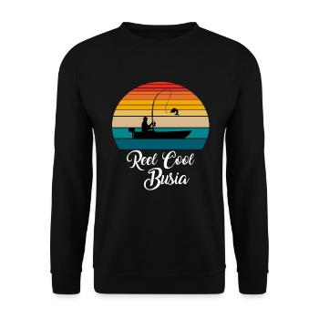Reel Cool Busia Cadeaux de pêche - Sweat-shirt Unisexe - noir - Devant - Alina (178cm) & Michal (187cm)