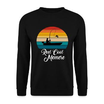 Reel Cool Memere Cadeaux de pêche - Sweat-shirt Unisexe - noir - Devant - Alina (178cm) & Michal (187cm)