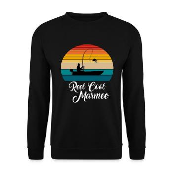 Reel Cool Marmee Cadeaux de pêche - Sweat-shirt Unisexe - noir - Devant - Alina (178cm) & Michal (187cm)