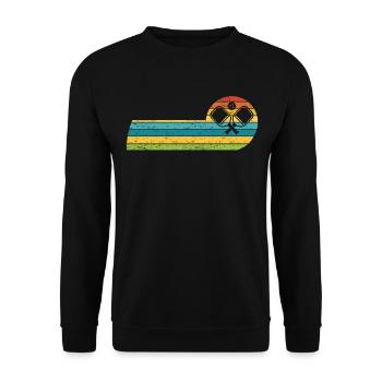Pickleball Padel-Schläger Pickleball Bälle - Unisex Pullover - Schwarz - Vorne - Alina (178cm) & Michal (187cm)