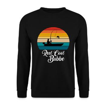 Reel Cool Bubbe Fishing Gifts - Unisex Pullover - Schwarz - Vorne - Alina (178cm) & Michal (187cm)