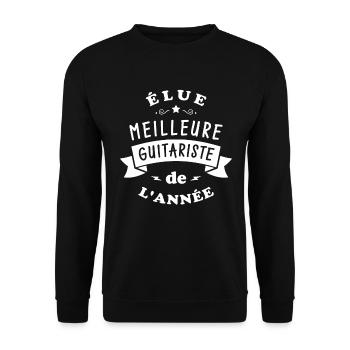 Elue meilleure guitariste de l’année - Sweat-shirt Unisexe - noir - Devant - Alina (178cm) & Michal (187cm)