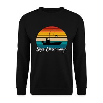 Lieu de pêche du lac Chickamauga - Sweat-shirt Unisexe - noir - Devant - Alina (178cm) & Michal (187cm)