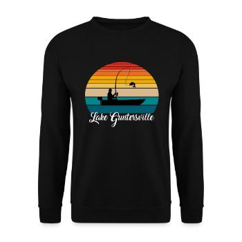 Lieu de pêche du lac Guntersville - Sweat-shirt Unisexe - noir - Devant - Alina (178cm) & Michal (187cm)