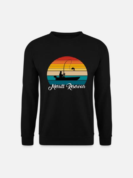 Merritt Reservoir Fishing Spot - Unisex Sweatshirt - black