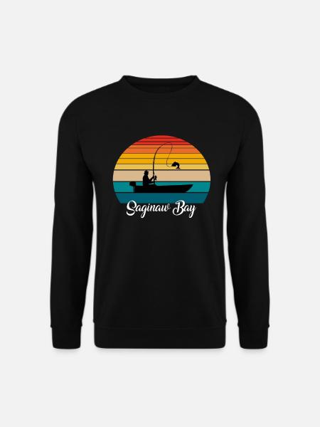 Saginaw Bay Fishing Spot - Unisex Sweatshirt - black