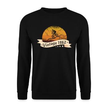 VTT-Bike Mountainbike né en 1962 Anniversaire - Sweat-shirt Unisexe - noir - Devant - Alina (178cm) & Michal (187cm)