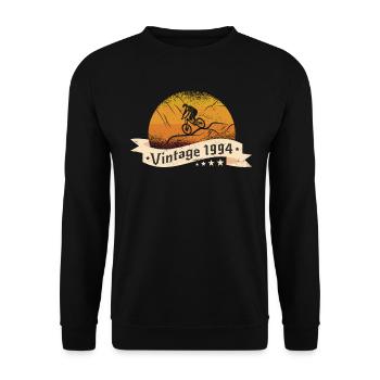 VTT-Bike Mountainbike né en 1994 Anniversaire - Sweat-shirt Unisexe - noir - Devant - Alina (178cm) & Michal (187cm)