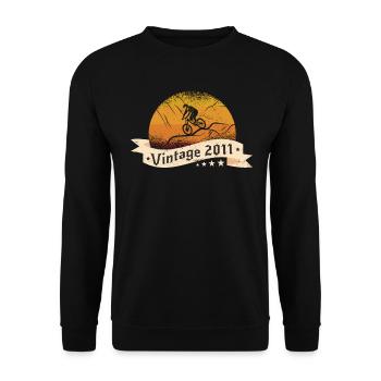 VTT-Bike Mountainbike né en 2011 Anniversaire - Sweat-shirt Unisexe - noir - Devant - Alina (178cm) & Michal (187cm)