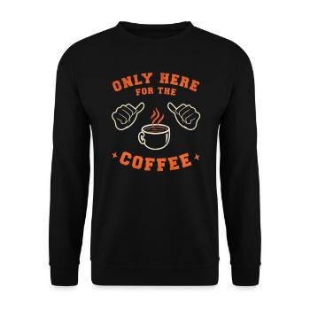 Coffee Coffee drinker Coffee lovers funny - Unisex Sweatshirt - black - Front - Alina (178cm) & Michal (187cm)