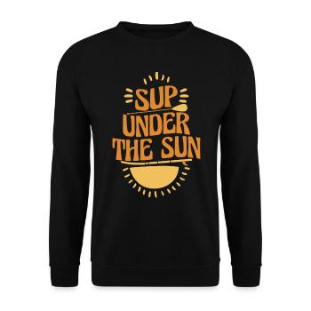 SUP paddle paddle Stand Up Paddle Surf - Sweat-shirt Unisexe - noir - Devant - Alina (178cm) & Michal (187cm)