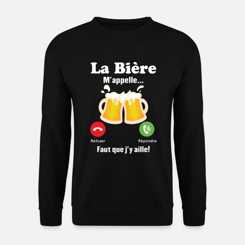 La Bière m'appelle - Sweat-shirt Unisexe - noir