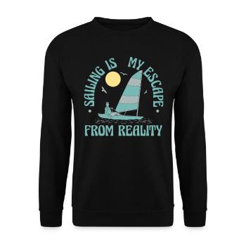 Voilier Marin Voilier Voilier Voilier Yacht - Sweat-shirt Unisexe - noir - Devant - Alina (178cm) & Michal (187cm)