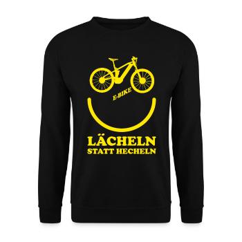 MTB Mountainbike Cyclocross Gravel-Bike - Unisex Pullover - Schwarz - Vorne - Alina (178cm) & Michal (187cm)