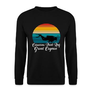 Casuarina Point Reef Grand Cayman Diving - Unisex Sweatshirt - black - Front - Alina (178cm) & Michal (187cm)