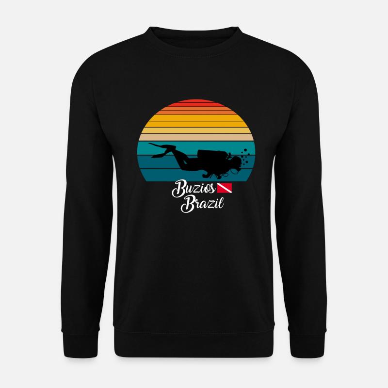 Buzios Brazil Diving - Unisex Pullover - Schwarz