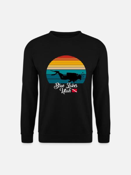 Blue Lakes Utah Diving - Unisex Pullover - Schwarz