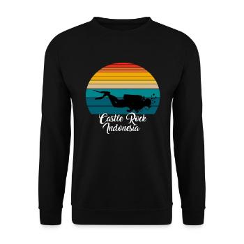 Castle Rock Indonesia Diving - Unisex Pullover - Schwarz - Vorne - Alina (178cm) & Michal (187cm)