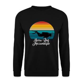 Barra Reef Mozambique Diving - Unisex Pullover - Schwarz - Vorne - Alina (178cm) & Michal (187cm)