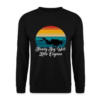 Bloody bay wall Little Cayman Diving - Unisex Pullover - Schwarz - Vorne - Alina (178cm) & Michal (187cm)