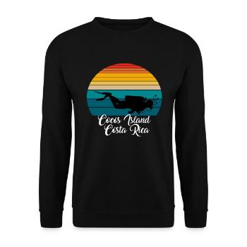 Cocos Island Costa Rica Plongée - Sweat-shirt Unisexe - noir - Devant - Alina (178cm) & Michal (187cm)