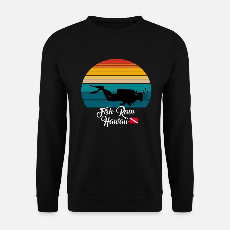 Fish Rain Hawaii Diving - Unisex Sweatshirt - black