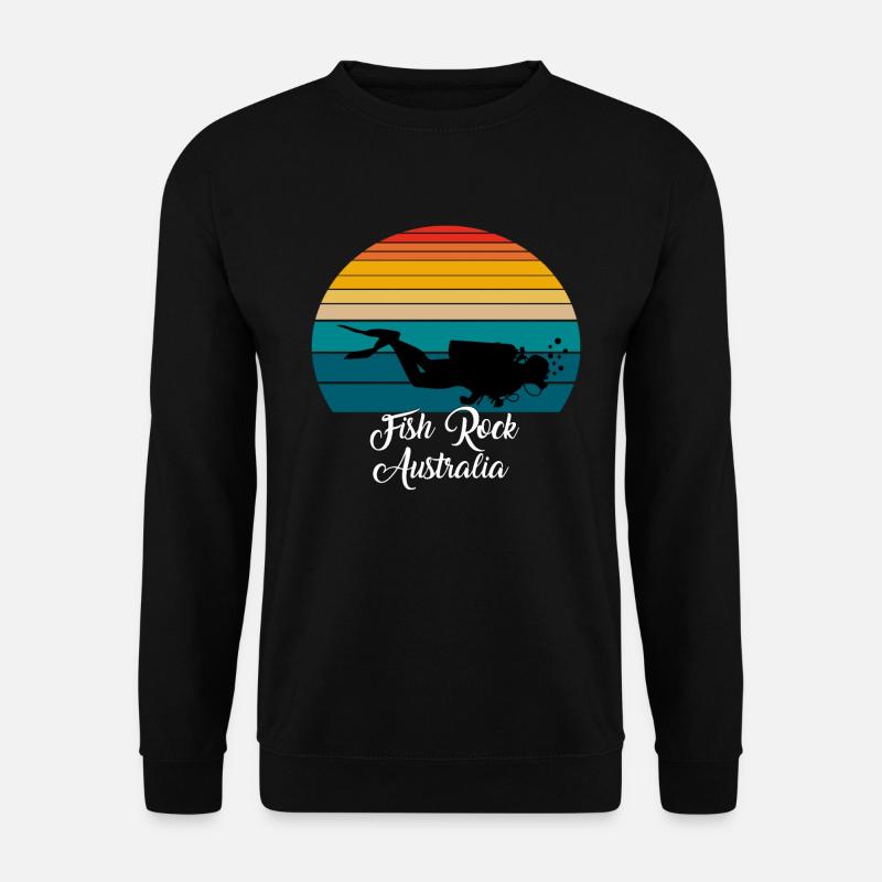 Fish Rock Australie Plongée - Sweat-shirt Unisexe - noir