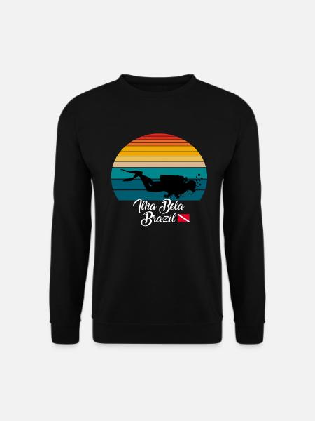 Ilha Bela Brazil Diving - Unisex Sweatshirt - black