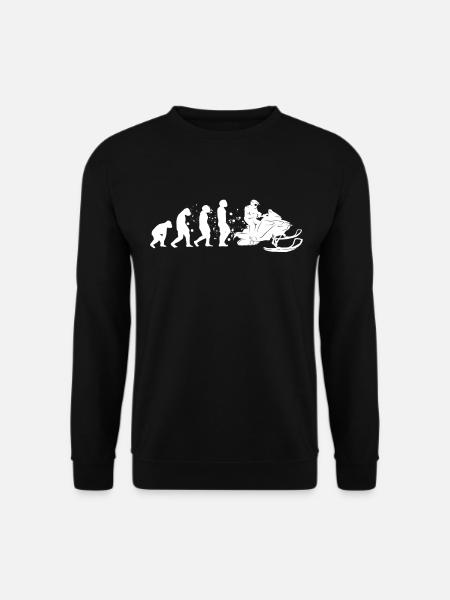 Snowmobile driver Snowmobile Evolution - Unisex Sweatshirt - black