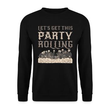 Roleplaying Game Role-playing Game Boardgame RPG Party - Unisex Sweatshirt - black - Front - Alina (178cm) & Michal (187cm)