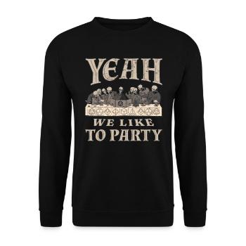 Jeu de rôle Jeu de rôle Jeu de société RPG Party - Sweat-shirt Unisexe - noir - Devant - Alina (178cm) & Michal (187cm)