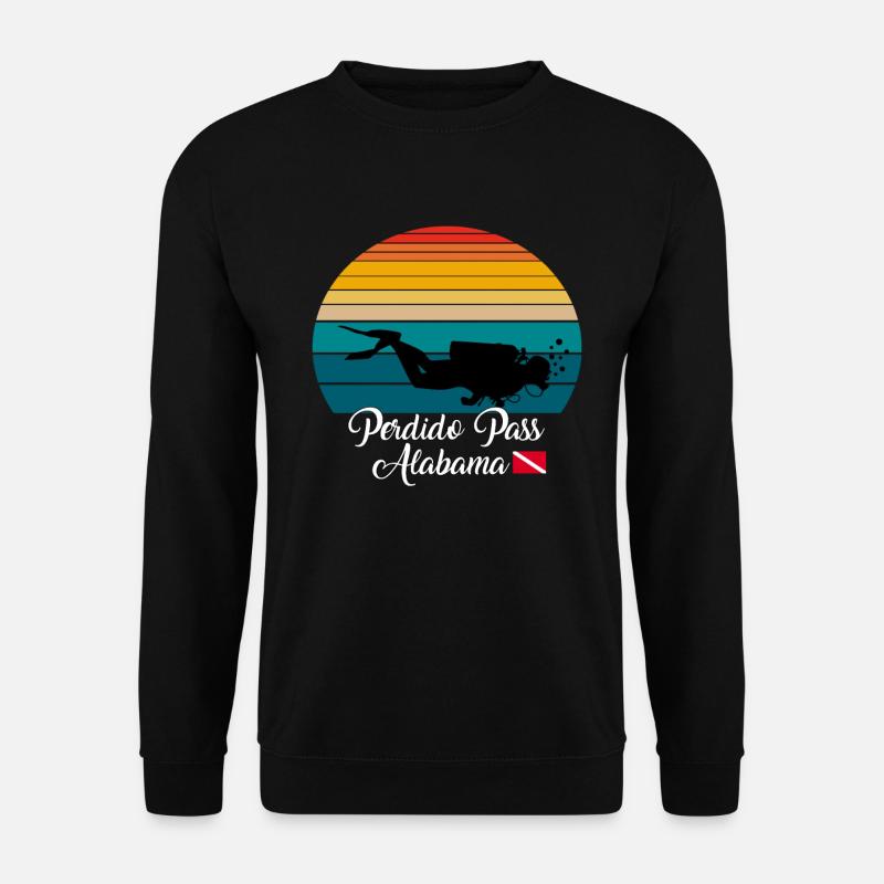 Perdido Pass Alabama Diving - Unisex Sweatshirt - black